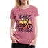 E-Bike Shirt - Lächeln statt hecheln - Lustiges Frauen Premium T-Shirt - Malve