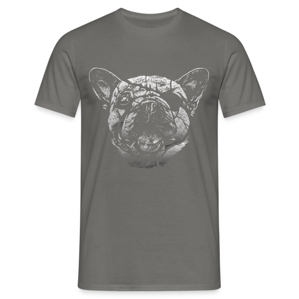 Cooler Hund mit Augenklappe Lustiges T-Shirt - Graphit