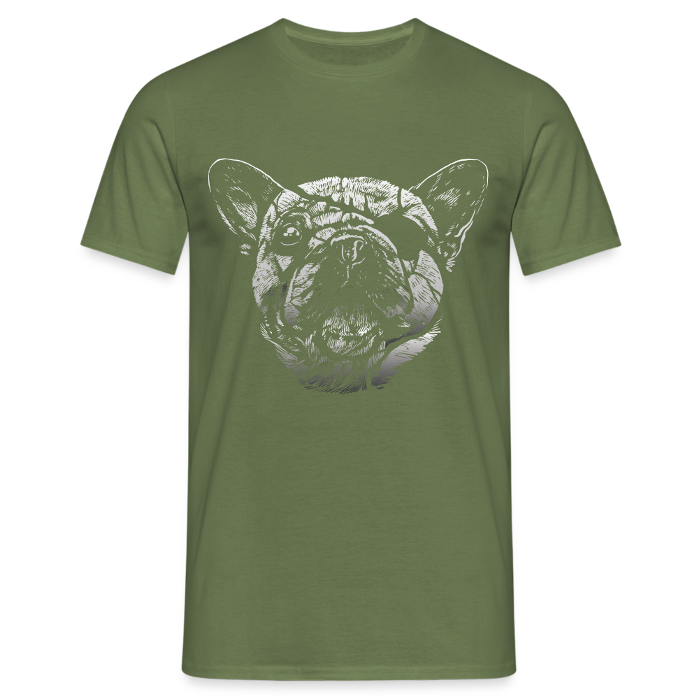 Cooler Hund mit Augenklappe Lustiges T-Shirt - Militärgrün