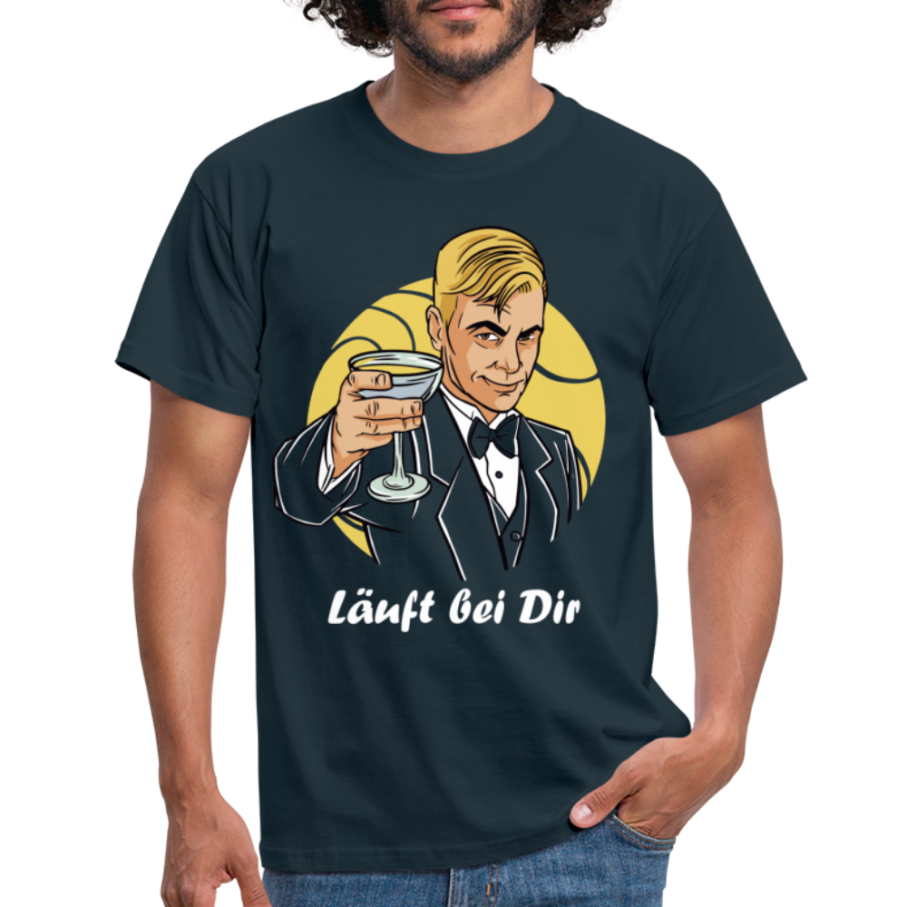 Läuft bei Dir Lustiges T-Shirt - Navy