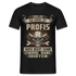 Mechaniker Shirt Früher war einmal mit Profis - Heute einmal ohne Idioten Männer T-Shirt - Schwarz