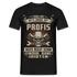 Mechaniker Shirt Früher war bitte einmal mit Profis - Heute einmal ohne Idioten Männer T-Shirt - Schwarz