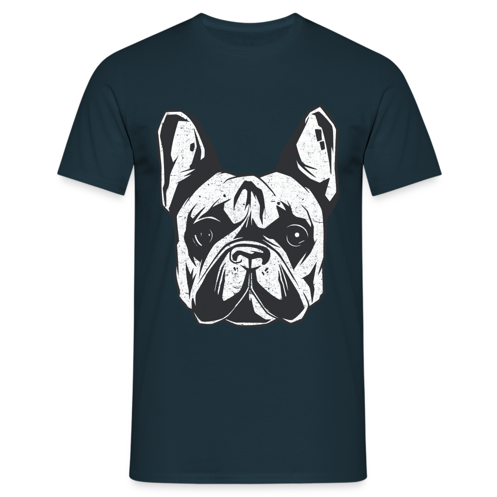 Hundeliebhaber Shirt Französische Bulldogge T-Shirt - Navy