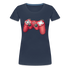 Gamer Shirt Controller Gaming Video Games Geschenk Frauen Premium T-Shirt - Navy