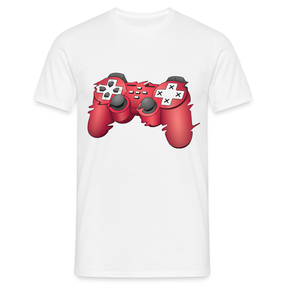 Gamer Shirt Controller Gaming Video Games Geschenk T-Shirt - weiß