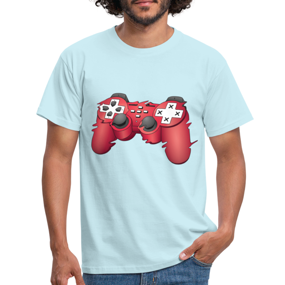 Gamer Shirt Controller Gaming Video Games Geschenk T-Shirt - Sky