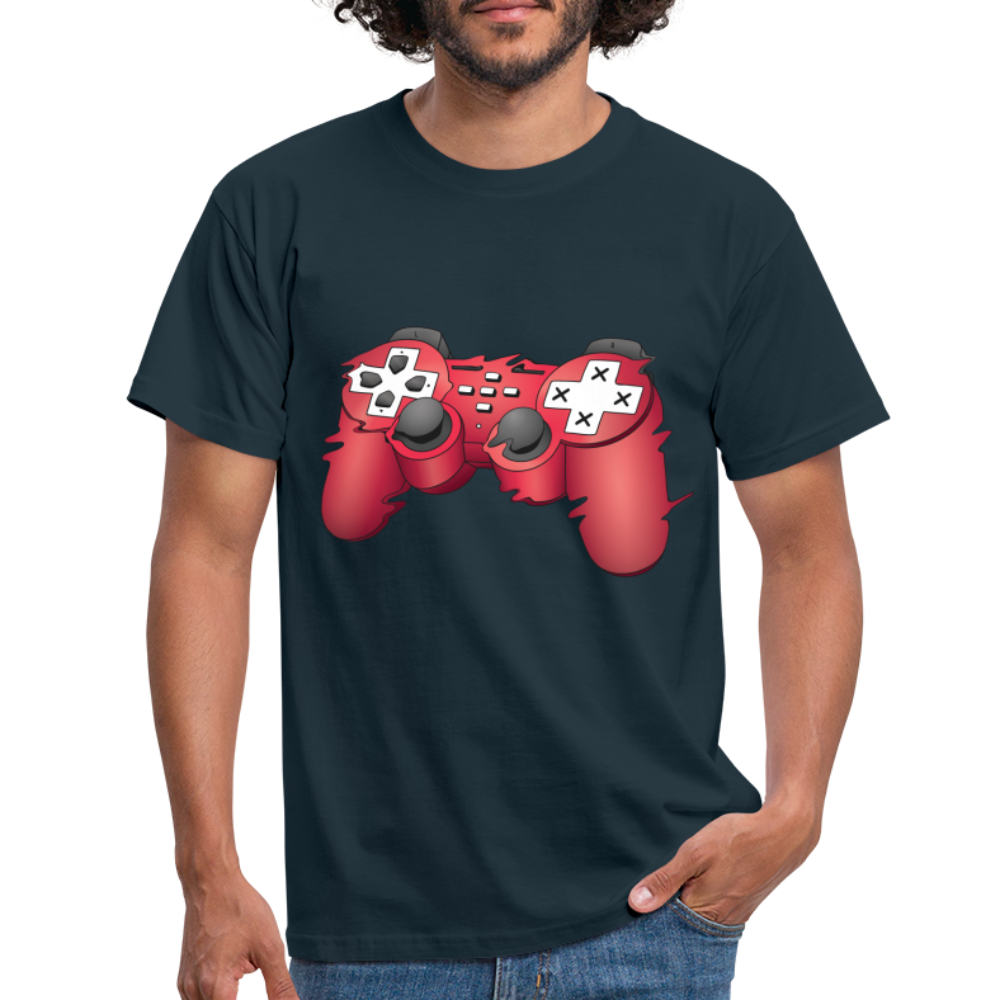 Gamer Shirt Controller Gaming Video Games Geschenk T-Shirt - Navy