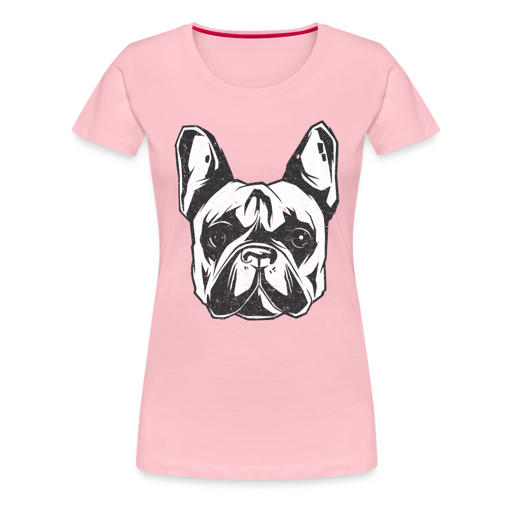 Hundeliebhaberin Shirt Französische Bulldogge Frauen Premium T-Shirt - Hellrosa