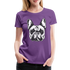 Hundeliebhaberin Shirt Französische Bulldogge Frauen Premium T-Shirt - Lila