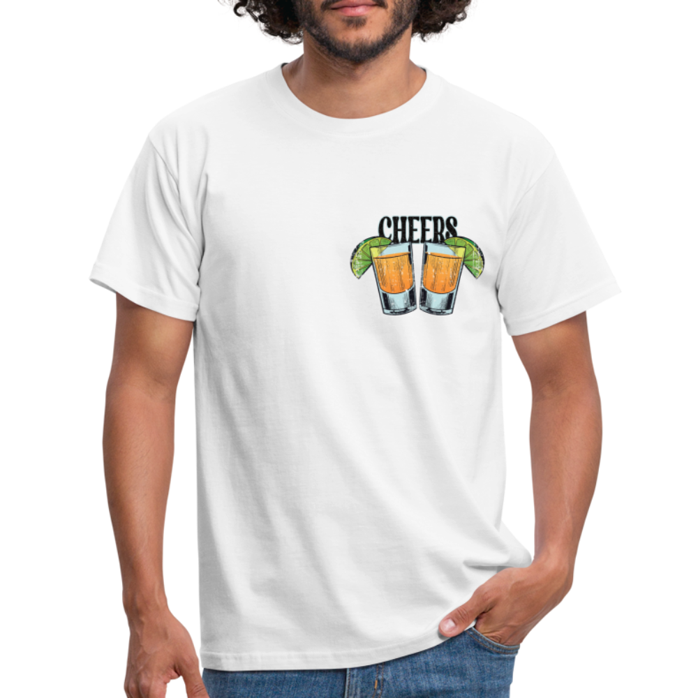 Sommer Shirt Cocktail Shot Cheers T-Shirt - weiß