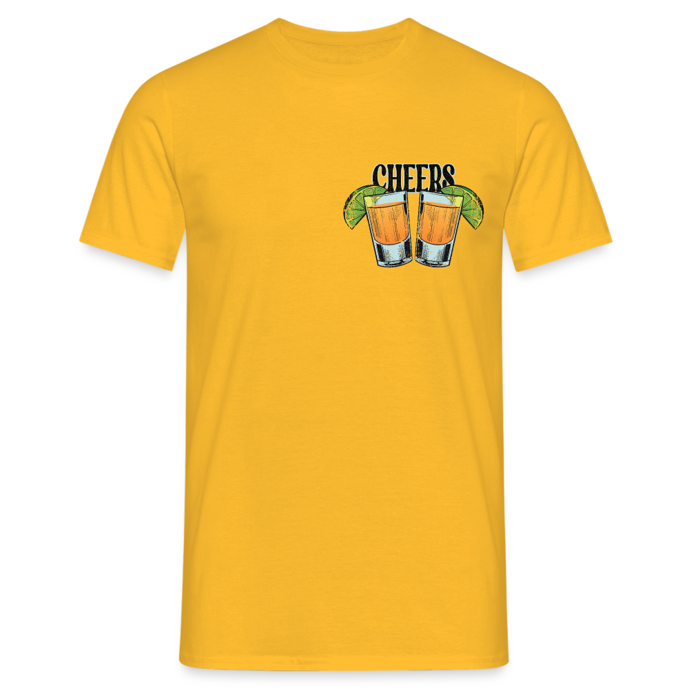 Sommer Shirt Cocktail Shot Cheers T-Shirt - Gelb