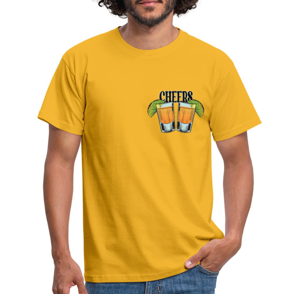 Sommer Shirt Cocktail Shot Cheers T-Shirt - Gelb
