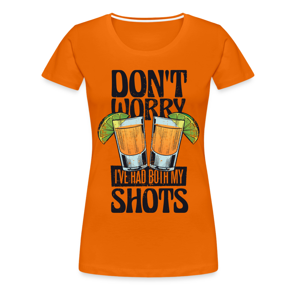Sommer Shirt Cocktail Shot Cheers Frauen Premium T-Shirt - Orange