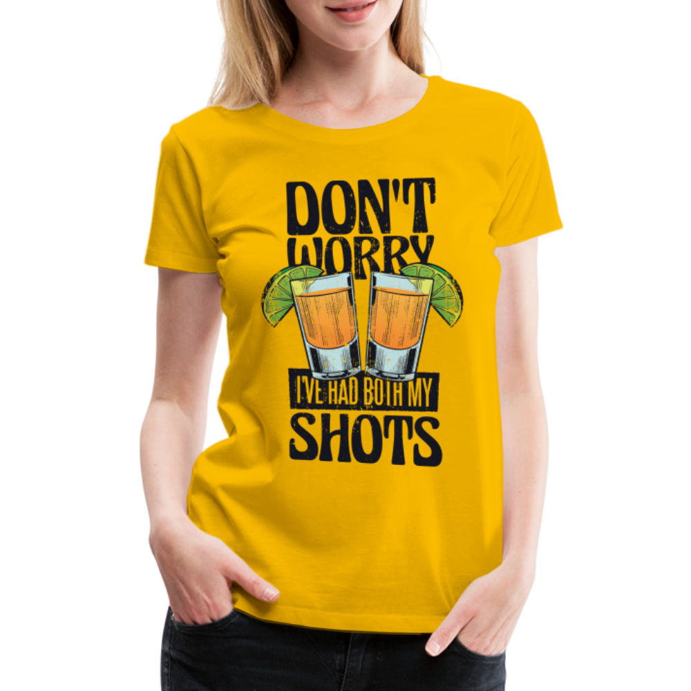 Sommer Shirt Cocktail Shot Cheers Frauen Premium T-Shirt - Sonnengelb