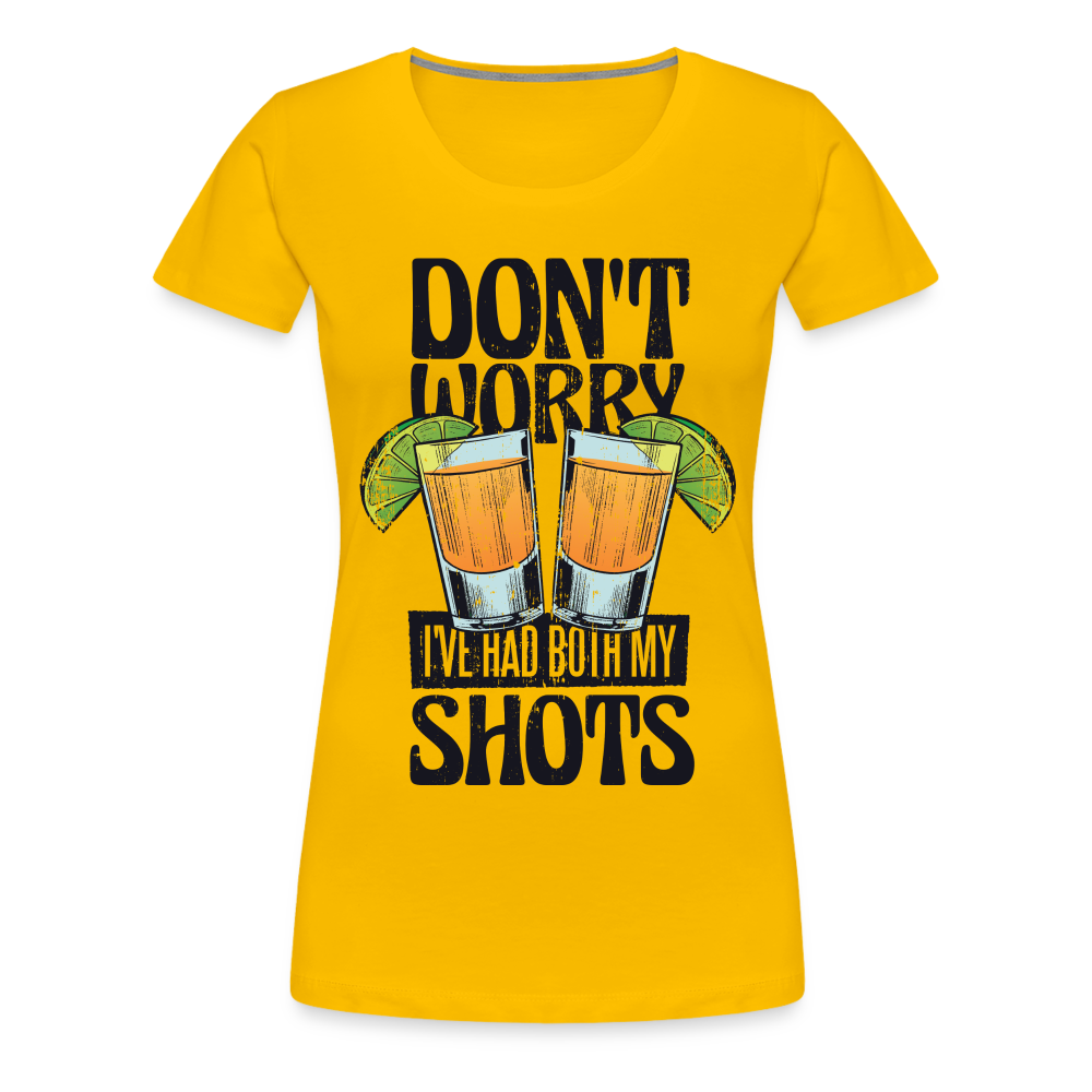 Sommer Shirt Cocktail Shot Cheers Frauen Premium T-Shirt - Sonnengelb