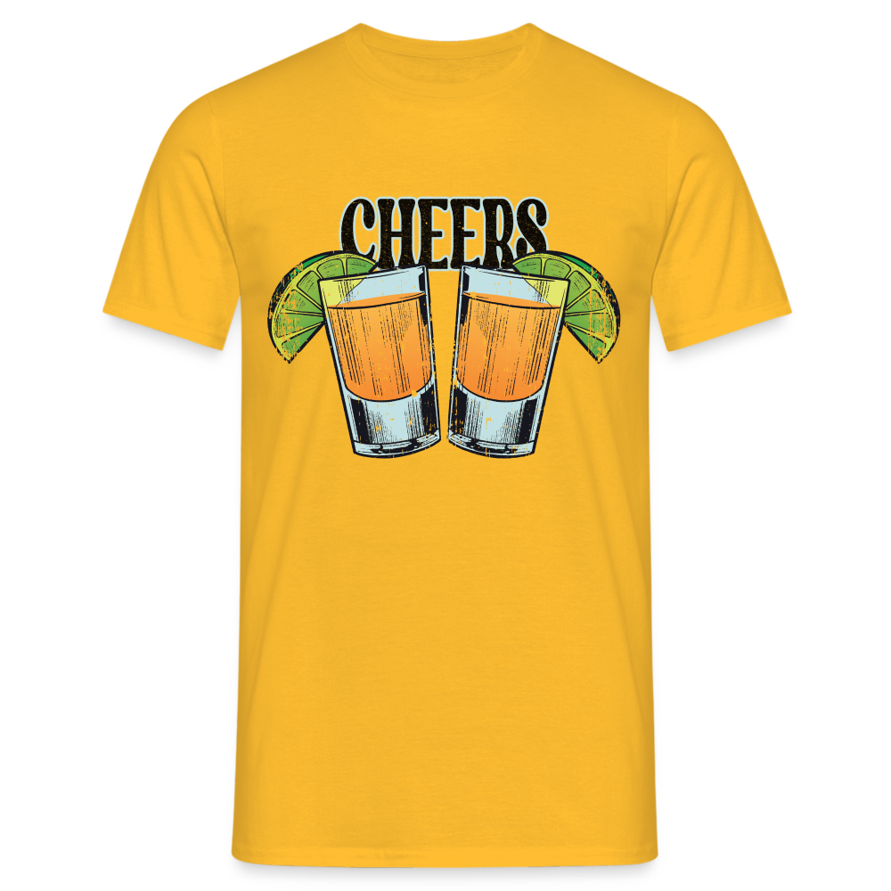 Sommer Shirt Cocktail Shot Cheers T-Shirt - Gelb