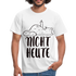 Katze Mittelfinger NICHT HEUTE Lustiges T-Shirt - weiß
