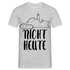 Katze Mittelfinger NICHT HEUTE Lustiges T-Shirt - Grau meliert