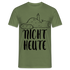 Katze Mittelfinger NICHT HEUTE Lustiges T-Shirt - Militärgrün