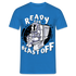 Astronaut auf dem Topf Ready for Blast off Lustiges T-Shirt - Royalblau