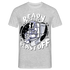 Astronaut auf dem Topf Ready for Blast off Lustiges T-Shirt - Grau meliert