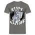 Astronaut auf dem Topf Ready for Blast off Lustiges T-Shirt - Graphit