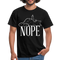 Katze Mittelfinger Nein NOPE Lustiges T-Shirt - Schwarz