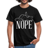 Katze Mittelfinger Nein NOPE Lustiges T-Shirt - Schwarz