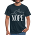 Katze Mittelfinger Nein NOPE Lustiges T-Shirt - Navy