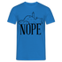 Katze Mittelfinger Nein NOPE Lustiges T-Shirt - Royalblau