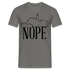 Katze Mittelfinger Nein NOPE Lustiges T-Shirt - Graphit