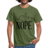 Katze Mittelfinger Nein NOPE Lustiges T-Shirt - Militärgrün
