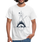 Berge Geometrisch Natur T-Shirt - weiß
