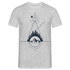 Berge Geometrisch Natur T-Shirt - Grau meliert