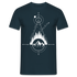 Berge Geometrisch Natur T-Shirt - Navy