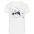 Berge Natur Mond Geometrisch T-Shirt - weiß