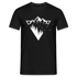 Berge Natur Geometrisch T-Shirt - Schwarz
