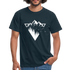 Berge Natur Geometrisch T-Shirt - Navy