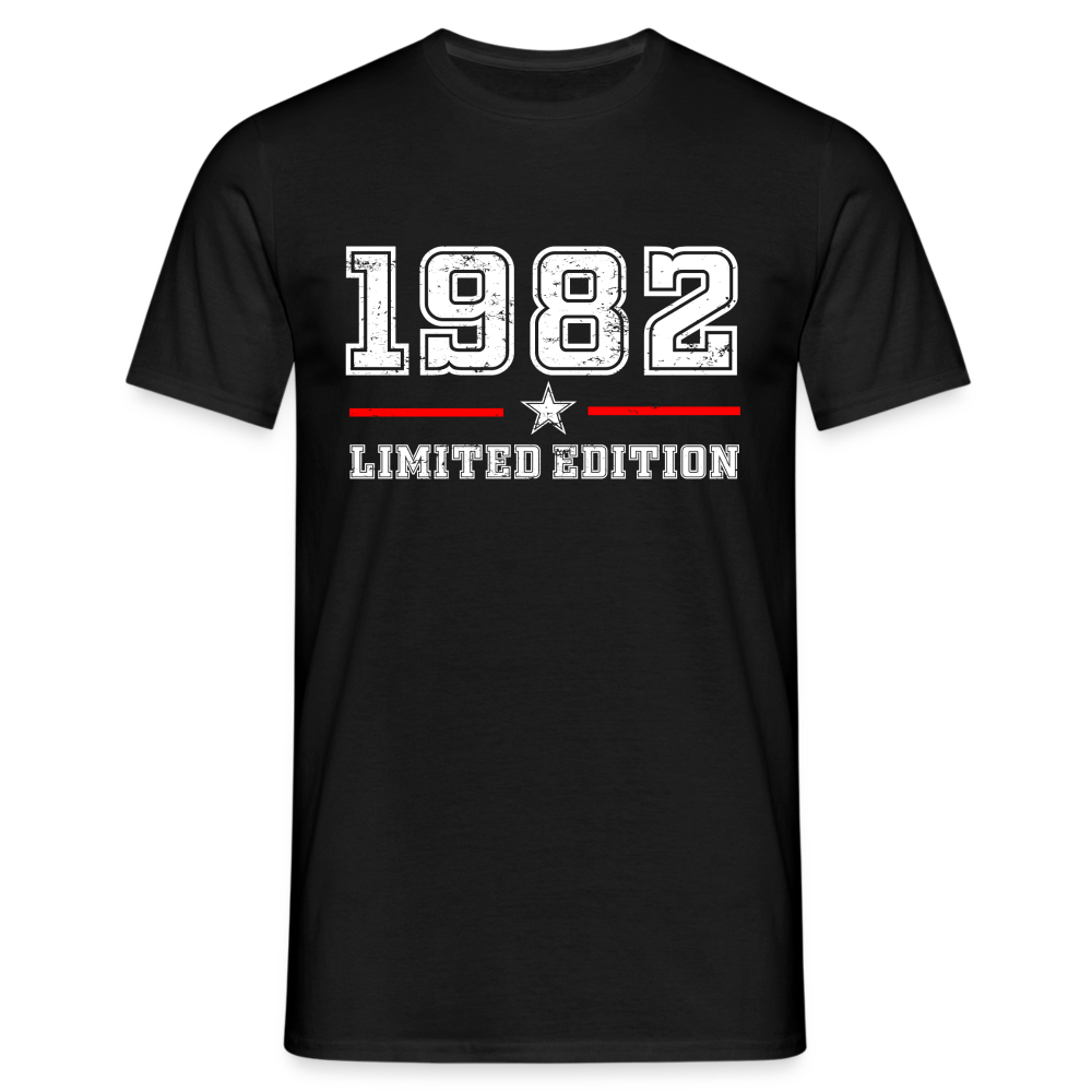 40. Geburtstag Geschenk T-Shirt Geboren 1982 Limited Edition - Schwarz