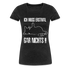 Faule Katze Mittelfinger Ich muss erstmal gar nichts Lustiges Frauen Premium T-Shirt - Anthrazit