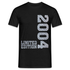 18. Geburtstag Shirt Limited Edition 2004 Riffelblech Geschenk T-Shirt - Schwarz