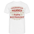 Werdende Väter Shirt Großartige Männer werden zum Papa befördert Geschenk T-Shirt - weiß
