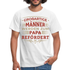 Werdende Väter Shirt Großartige Männer werden zum Papa befördert Geschenk T-Shirt - weiß