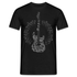 Gitarrist Shirt Gitarre aus Noten Gitarre T-Shirt - Schwarz