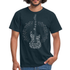 Gitarrist Shirt Gitarre aus Noten Gitarre T-Shirt - Navy
