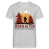 Bergmenschen in den Alpen bin ich daheim Männer T-Shirt - Grau meliert