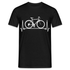 Fahrrad EKG Herzschlag Radfahrer aus Leidenschaft T-Shirt - Schwarz