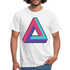 Retro Gaming Programmierer Unendliches Pixel Dreieck T-Shirt - weiß