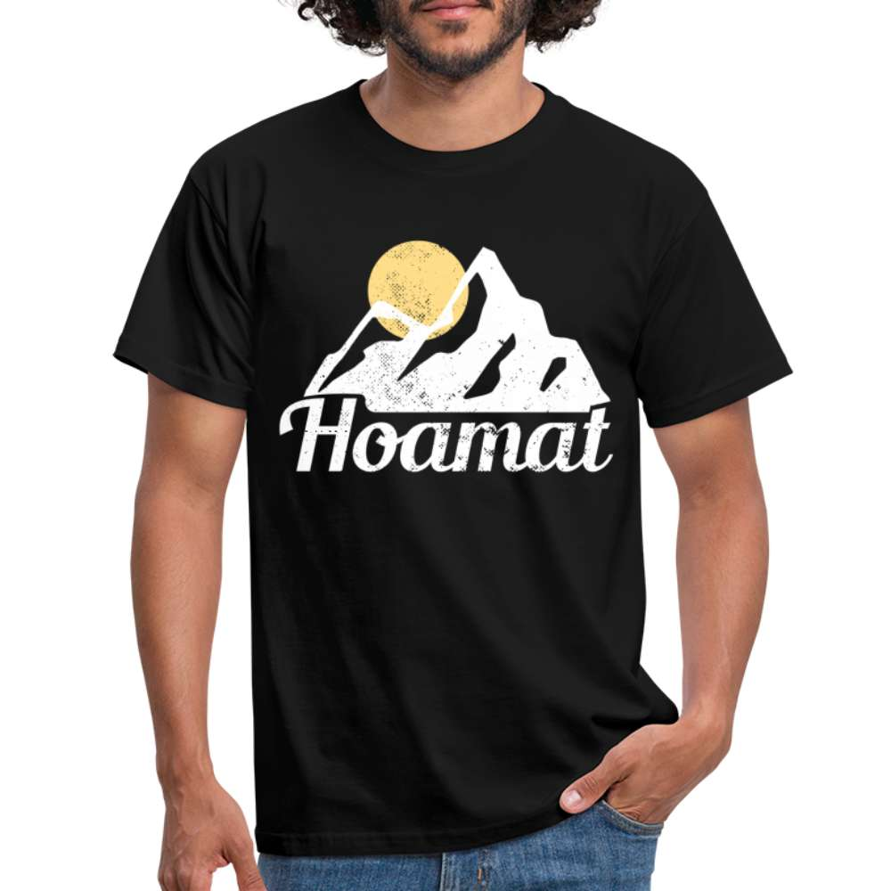 Bayern Berge Alpen Heimat Hoamat Frauen T-Shirt - Schwarz