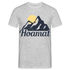 Bayern Berge Alpen Heimat Hoamat Männer T-Shirt - Grau meliert